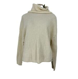 NEW H&M Large Women Pullover Oversized Turtleneck Sweater Wool Blend MN8